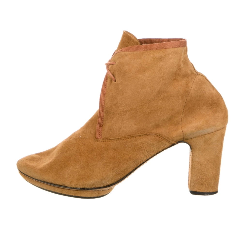 Repetto Suede Lace-up Booties sz 40 US 9